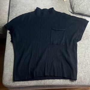 Nine West Black Ribbed Turtleneck Sweater